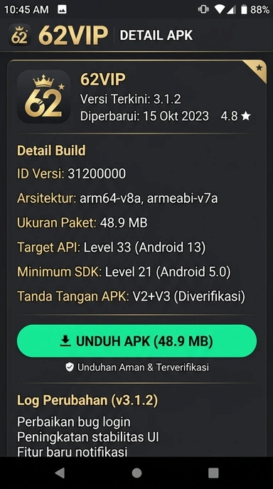 Panduan Lengkap Unduh dan Instal APK 62vip