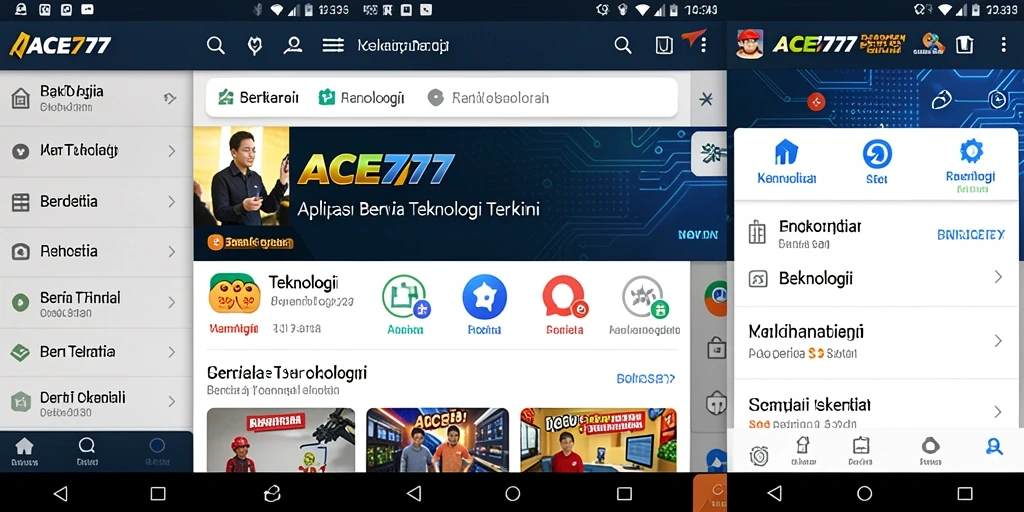 Tampilan antarmuka ACE777 yang modern dan informatif.