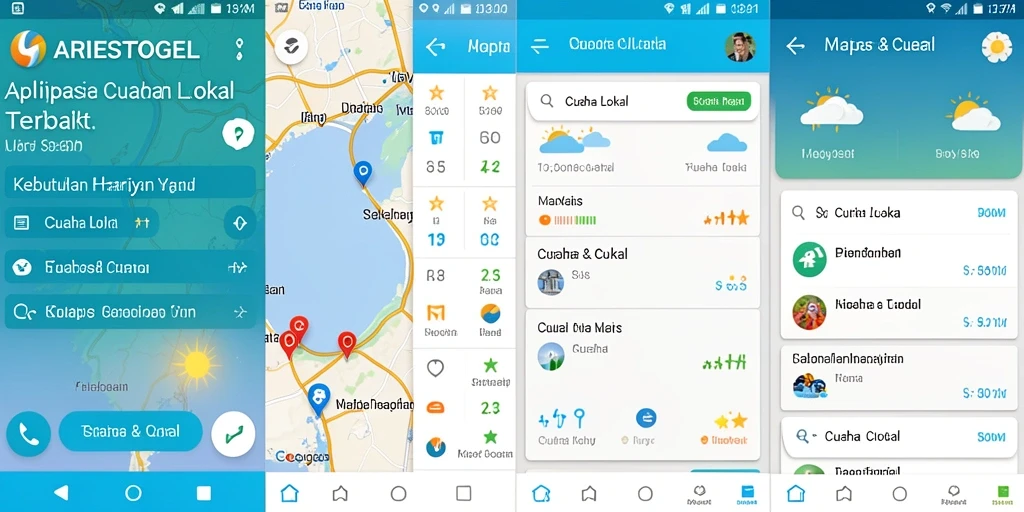 Tampilan antarmuka ARIESTOGEL yang informatif dan mudah digunakan untuk memantau cuaca.