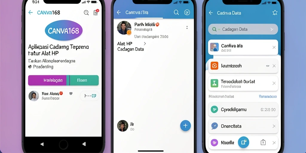 Antarmuka pengguna CANVA168 yang intuitif untuk cadangan data.