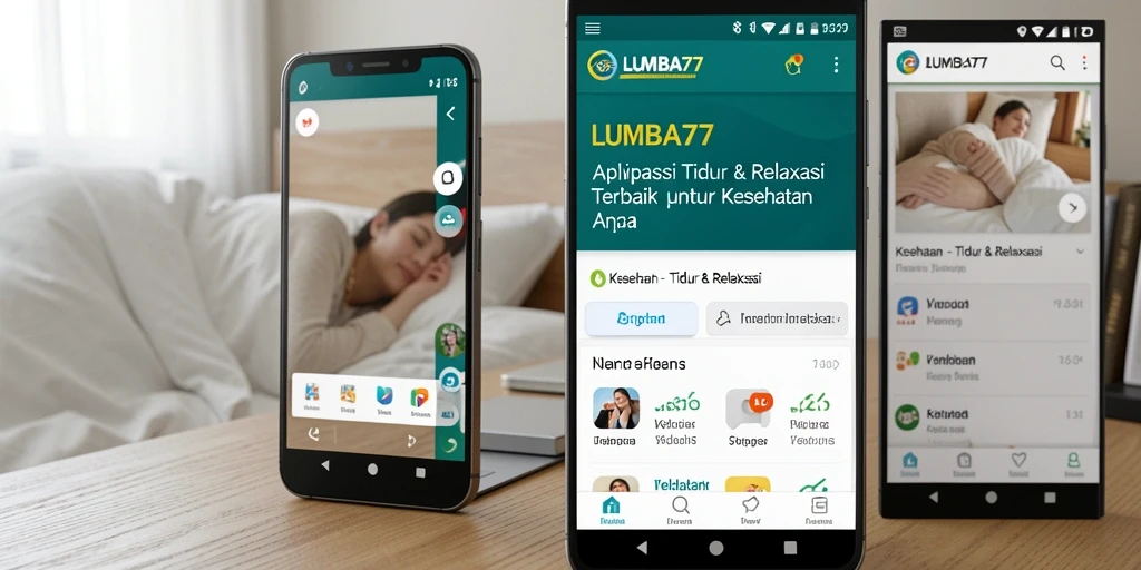 Tampilan antarmuka LUMBA77 yang menenangkan dan mudah digunakan.