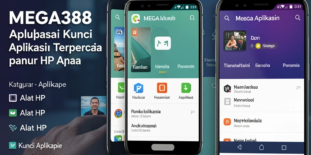 Antarmuka MEGA388 menampilkan opsi penguncian aplikasi yang sederhana.