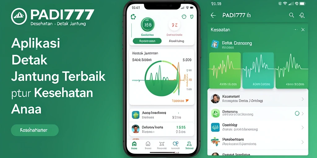 Antarmuka PADI777 yang intuitif untuk pemantauan detak jantung.