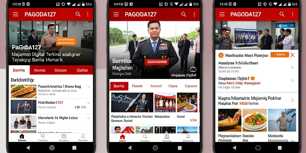 Tampilan antarmuka utama PAGODA127 yang interaktif dan informatif.