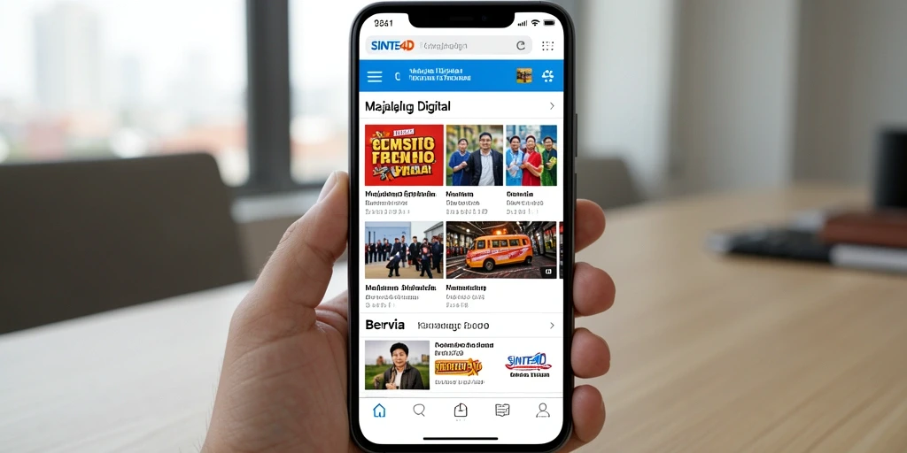 Antarmuka pengguna aplikasi SINTE4D yang menarik dan informatif.